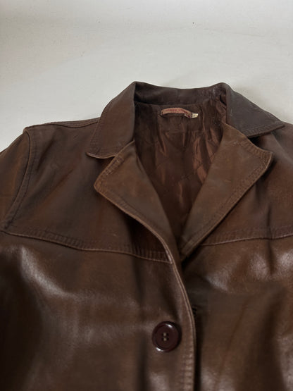 Beautiful chocolate leather jacket