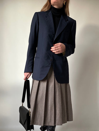Made in Italy light wool navy blazer
