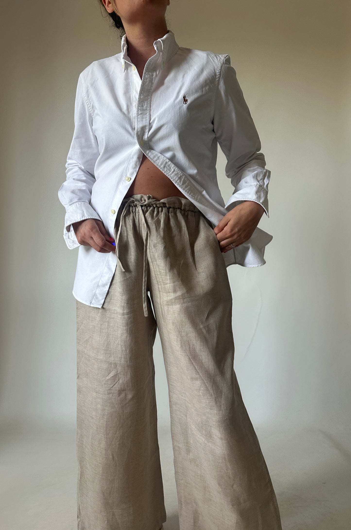 RALPH LAUREN white petite shirt