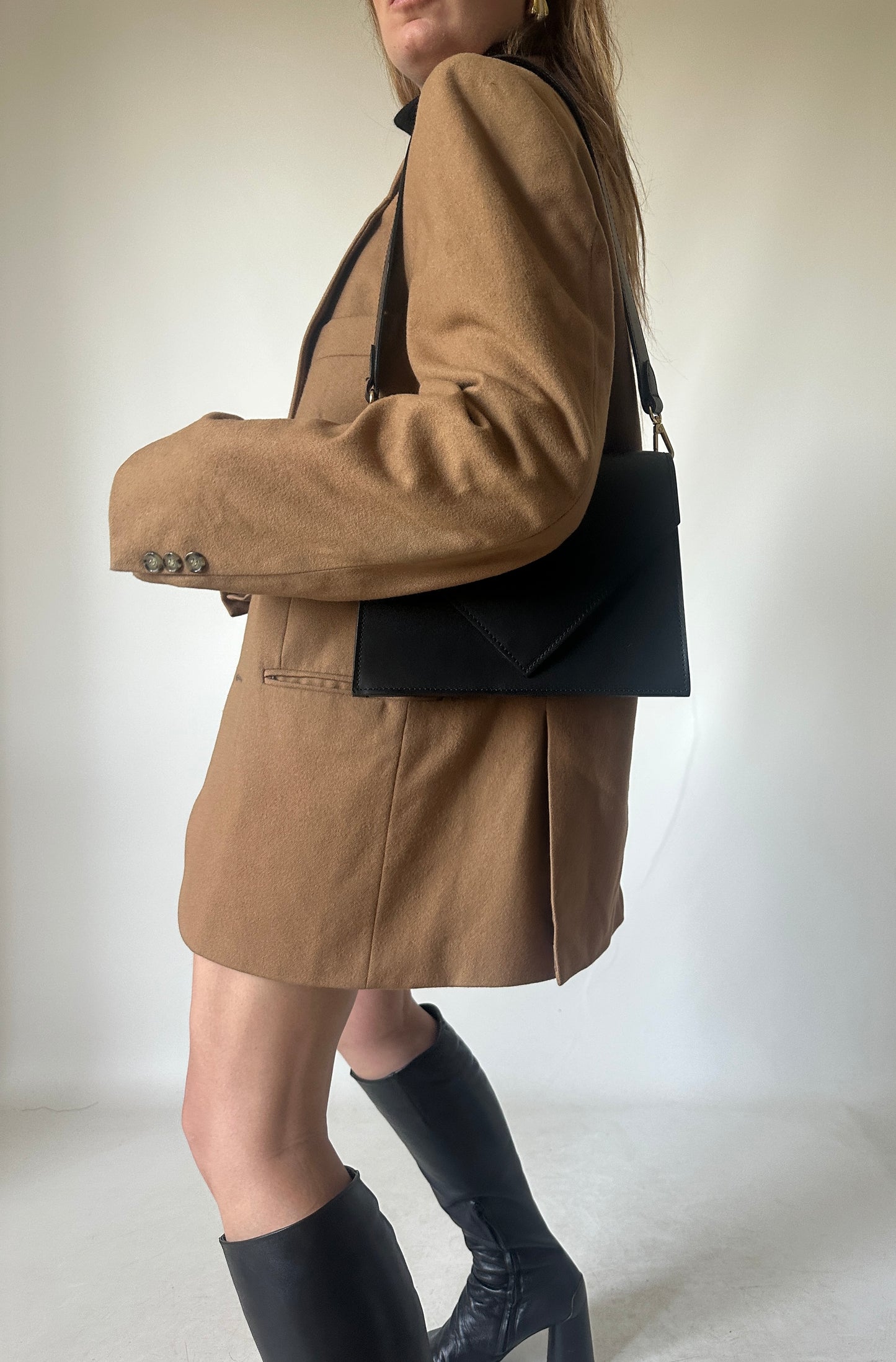 Unique camel wool blazer