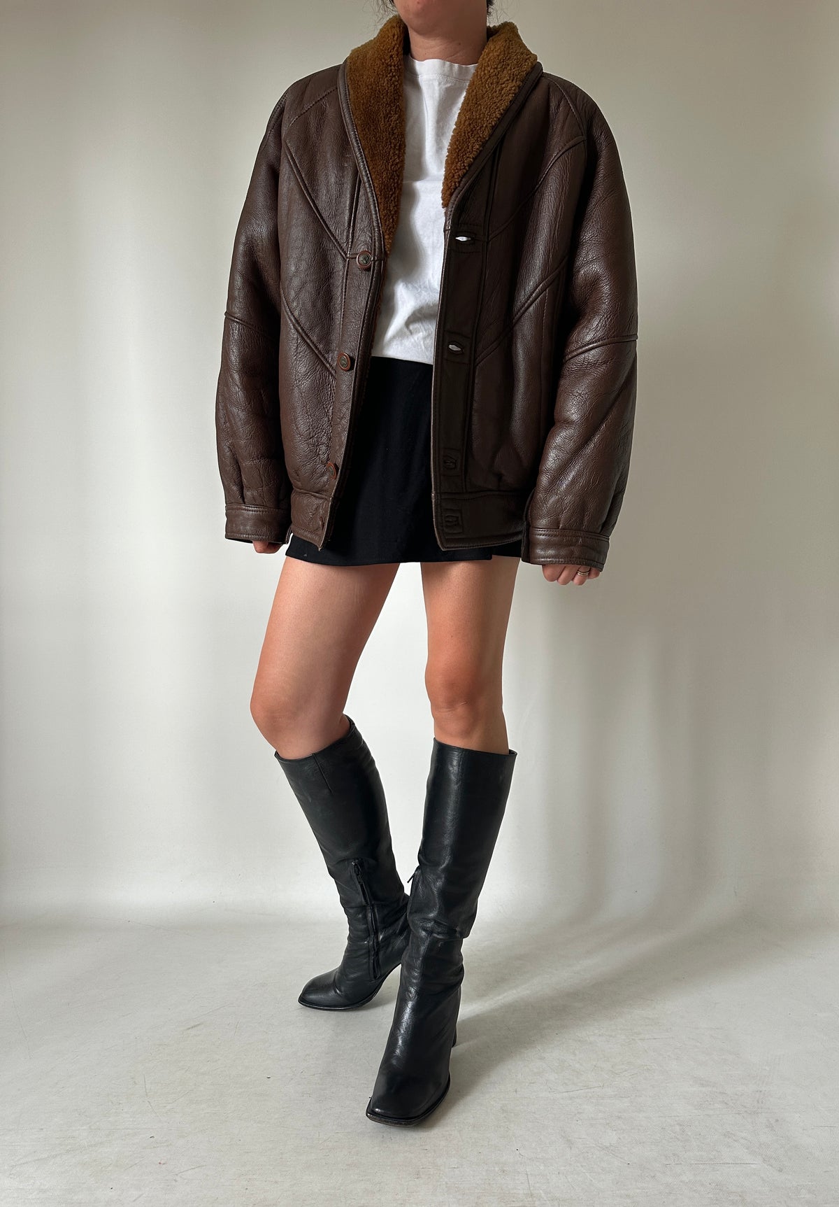 Chocolate beautiful Shearling