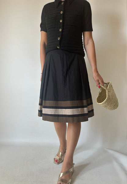 Black cotton skirt
