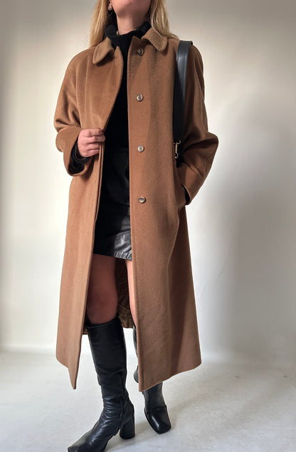 PIACENZA pure wool camel coat