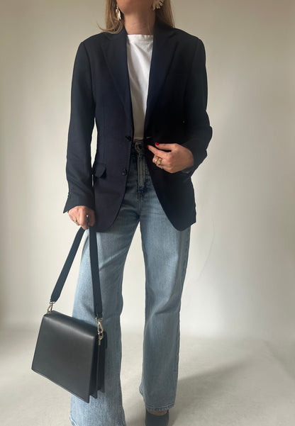 Light cotton blend petite blazer