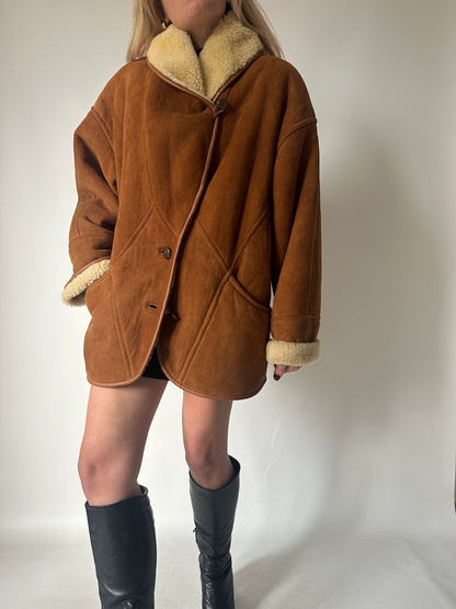 Perfect camel Spanish superior Shearling