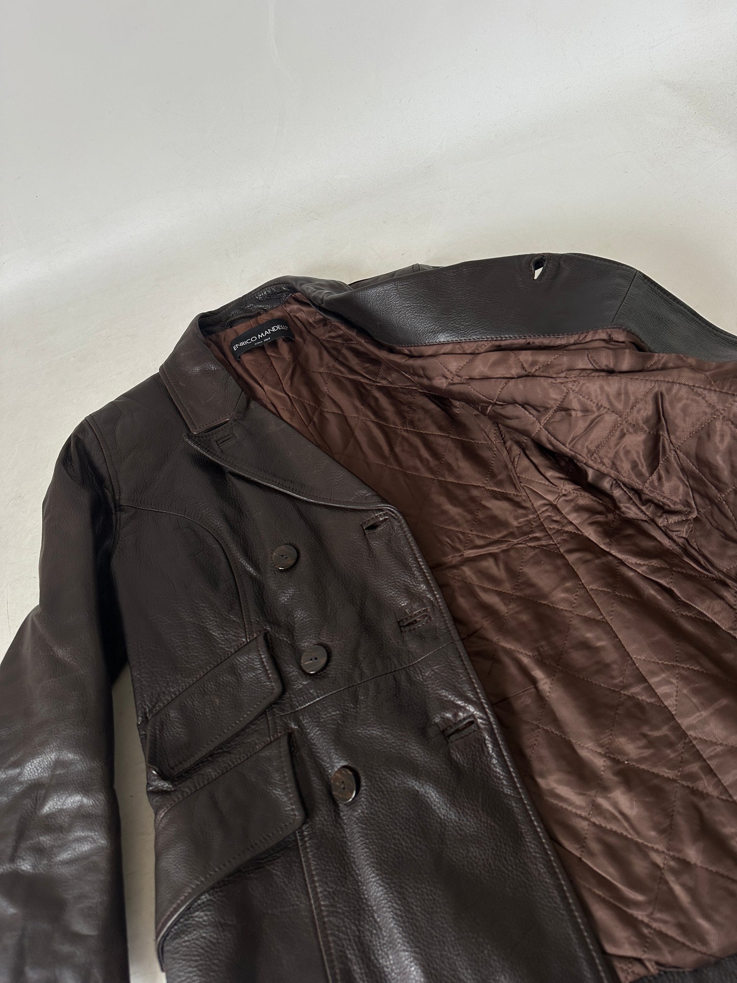 Beautiful chocolate leather jacket