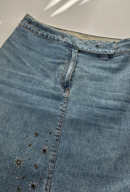 Y2Y long denim skirt