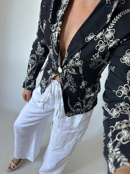 Blazer in puro lino pret-a-porter