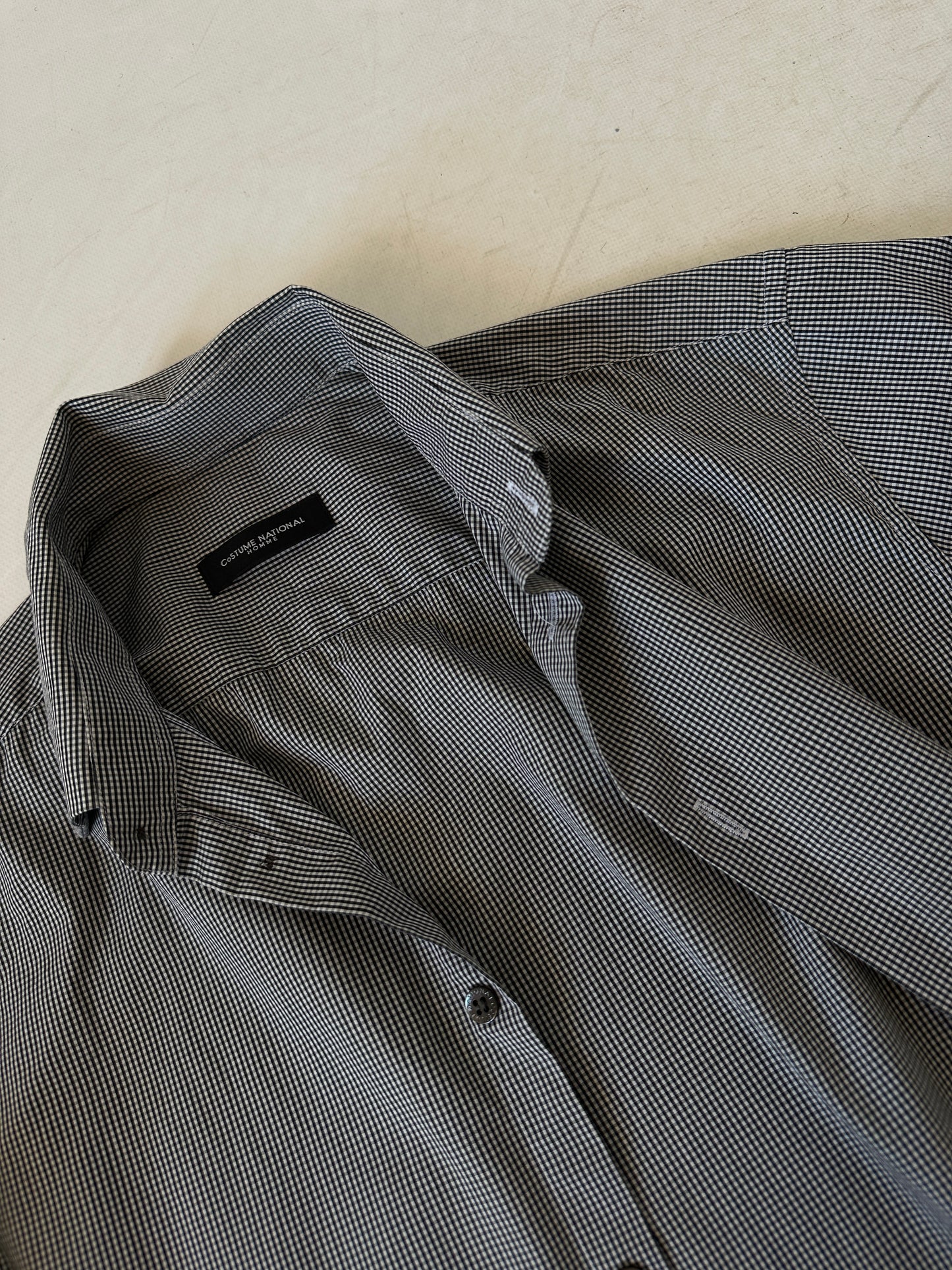 COSTUME NATIONAL vichy petite shirt