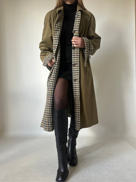 Trench cappottino double-face