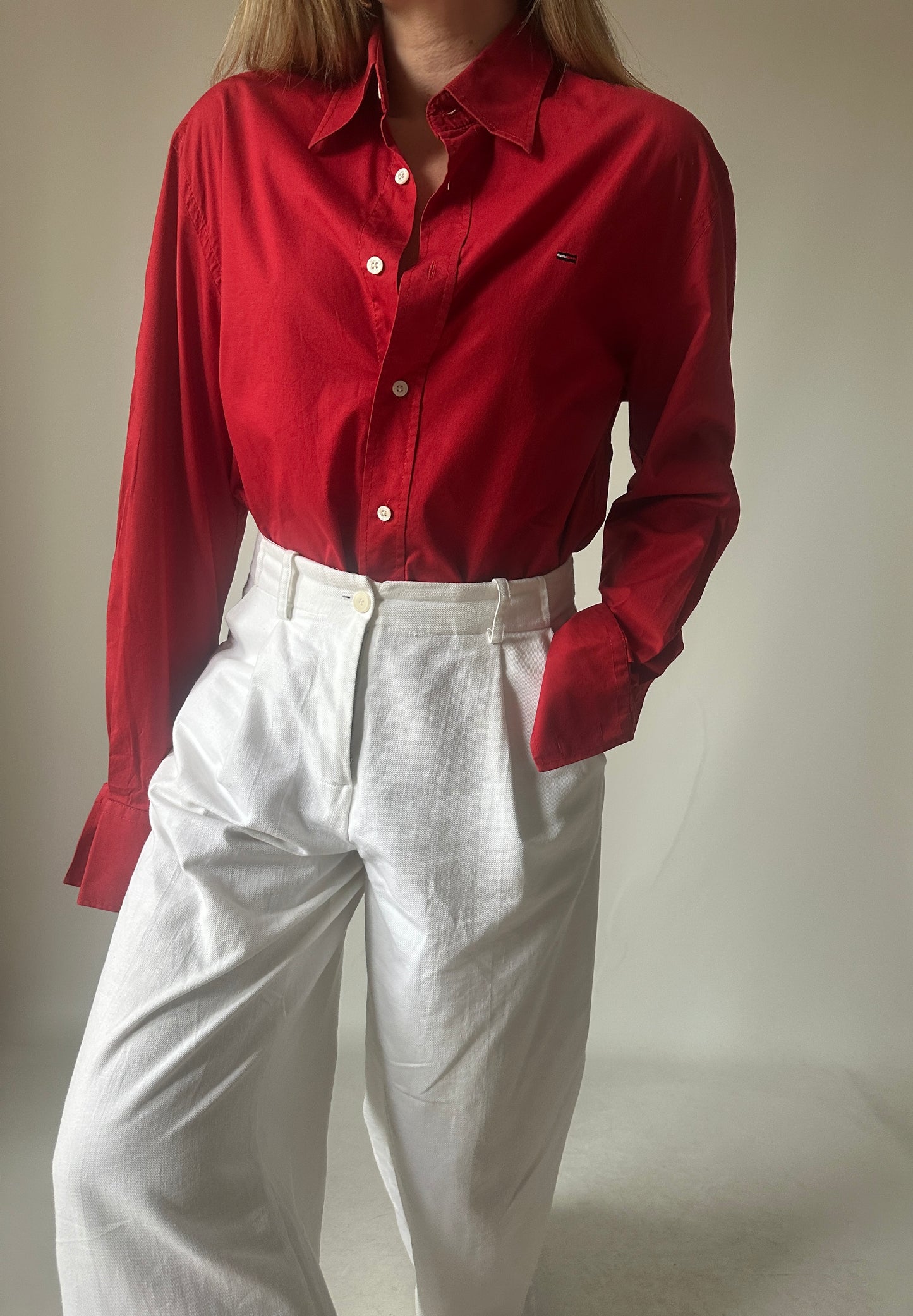 TOMMY HILFIGER cool red shirt