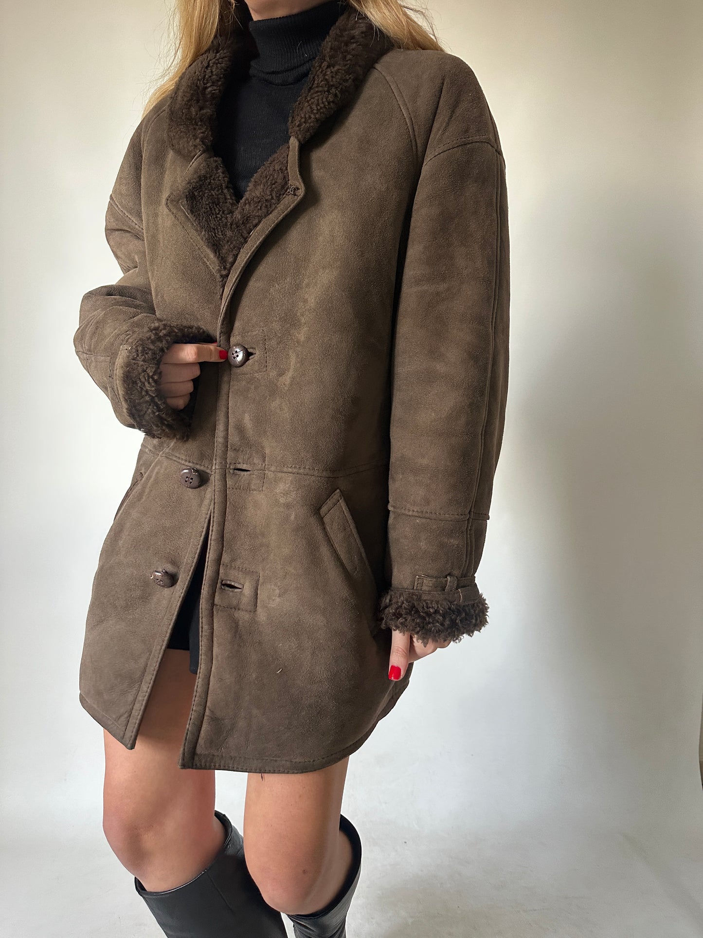 Chocolate passpartour Shearling