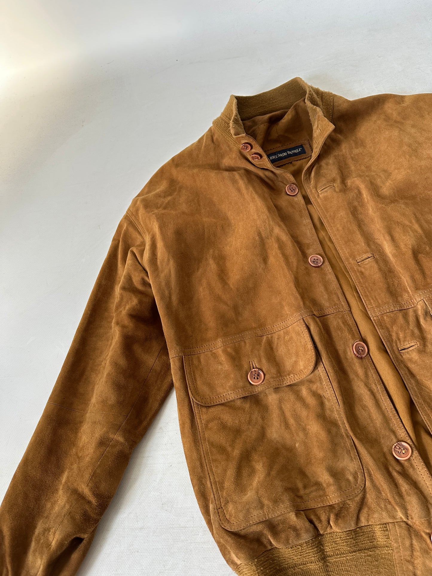 Iconic suede bomber