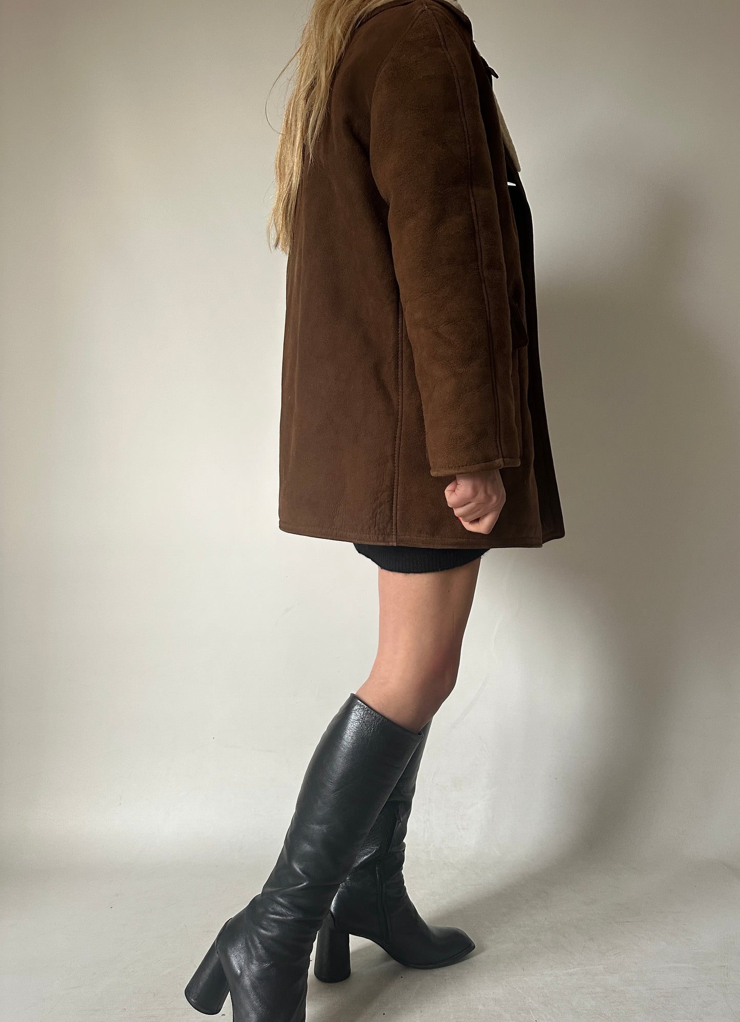 Chocolate petite sheepskin