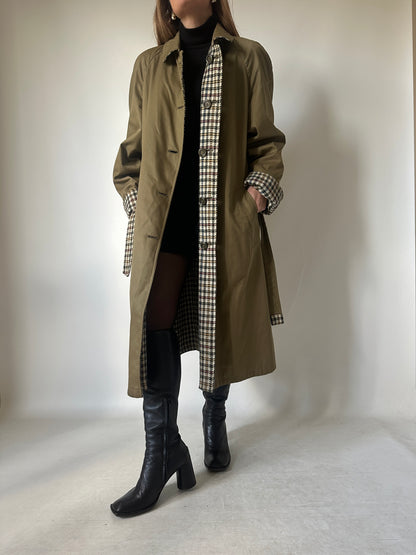 Trench cappottino double-face