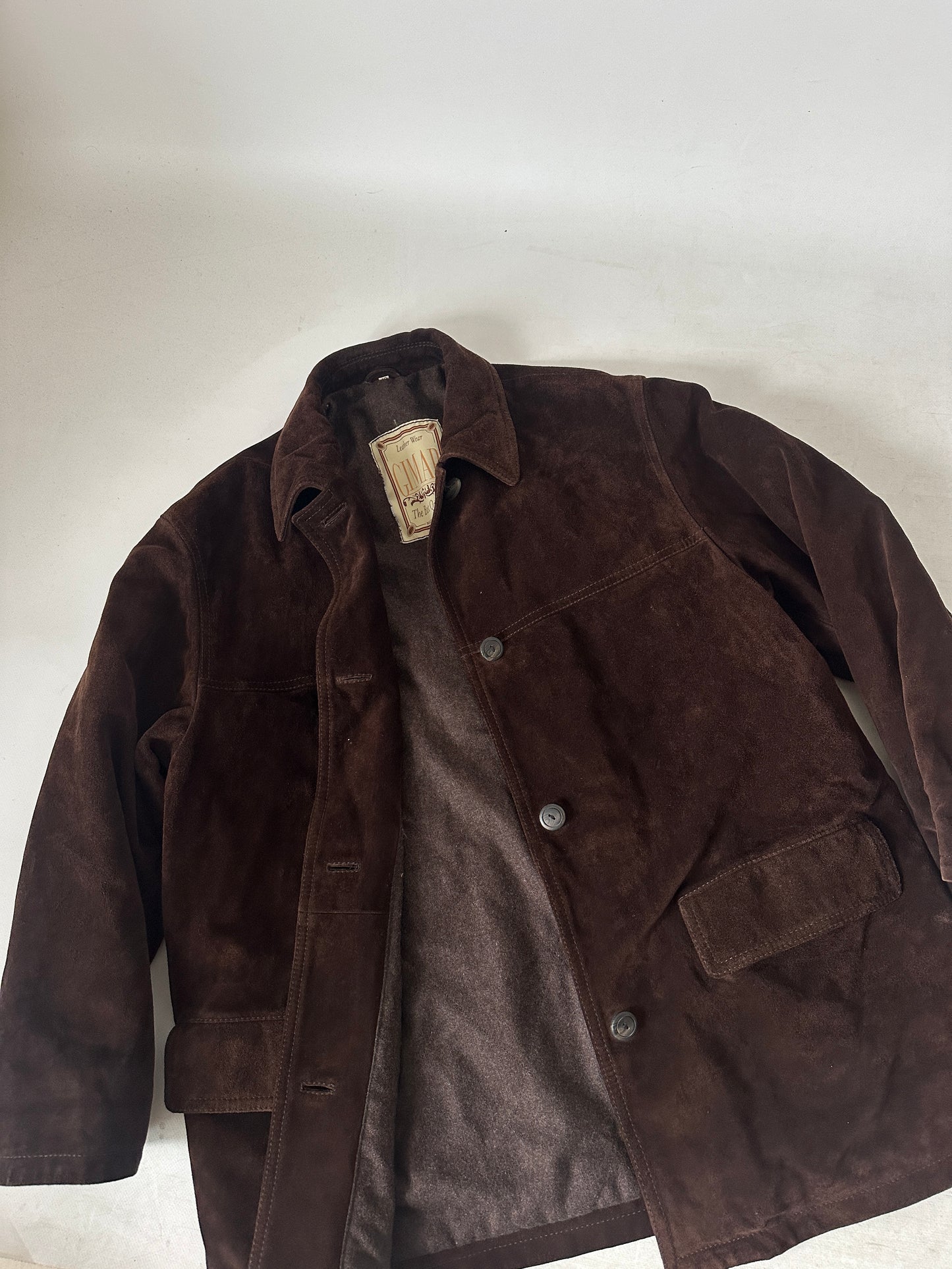 Chocolate real suede jacket