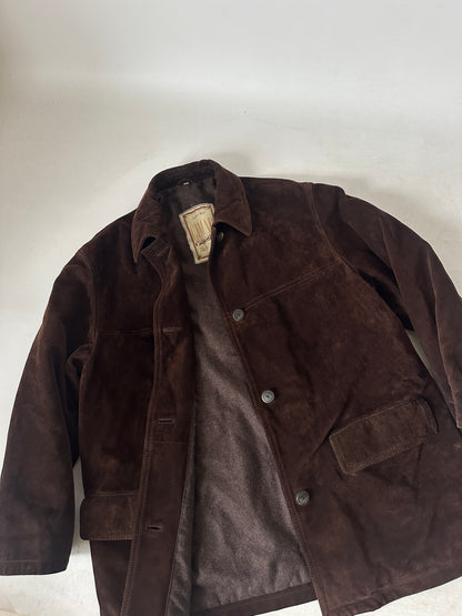 Chocolate real suede jacket