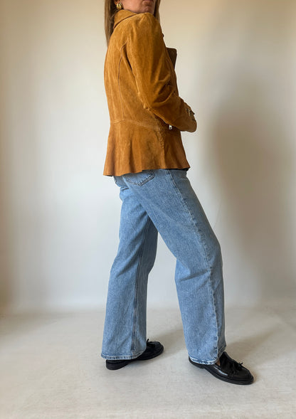 Chiodo petite in suede
