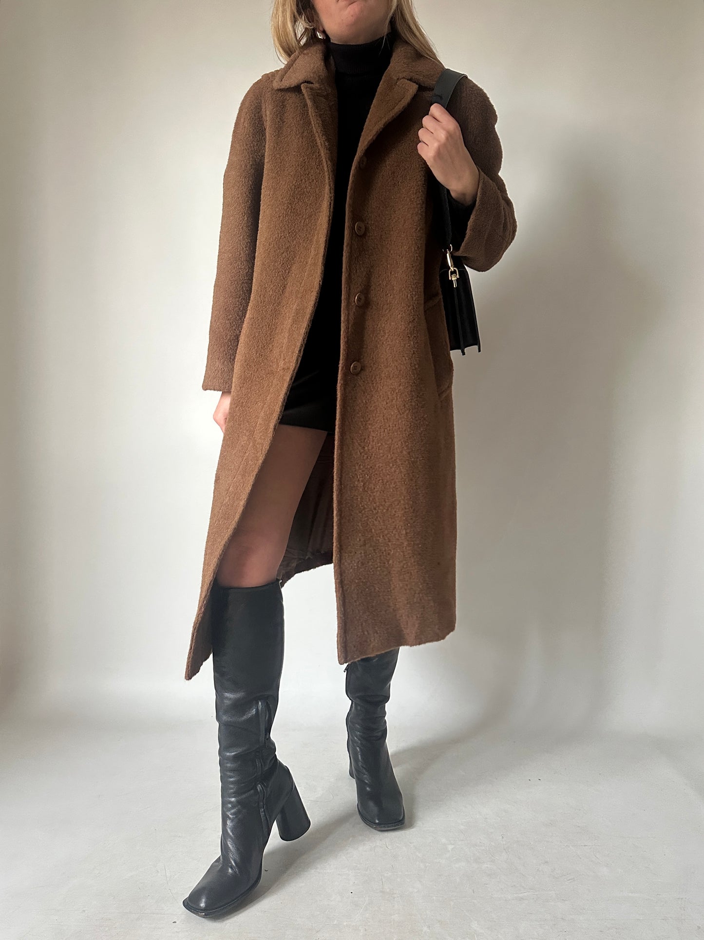 Piacenza 100% alpaca chocolate coat