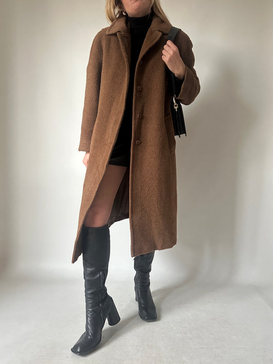 Piacenza 100% alpaca chocolate coat