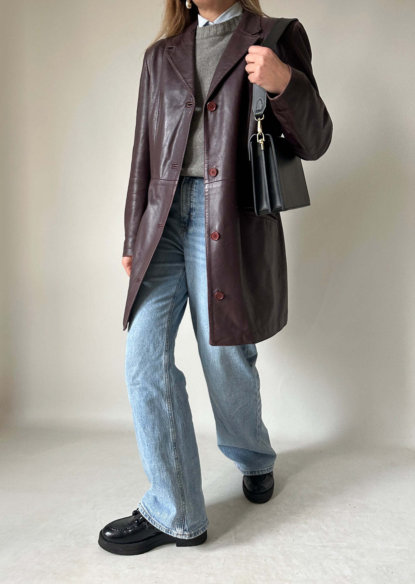 Vinaccia unique leather trench