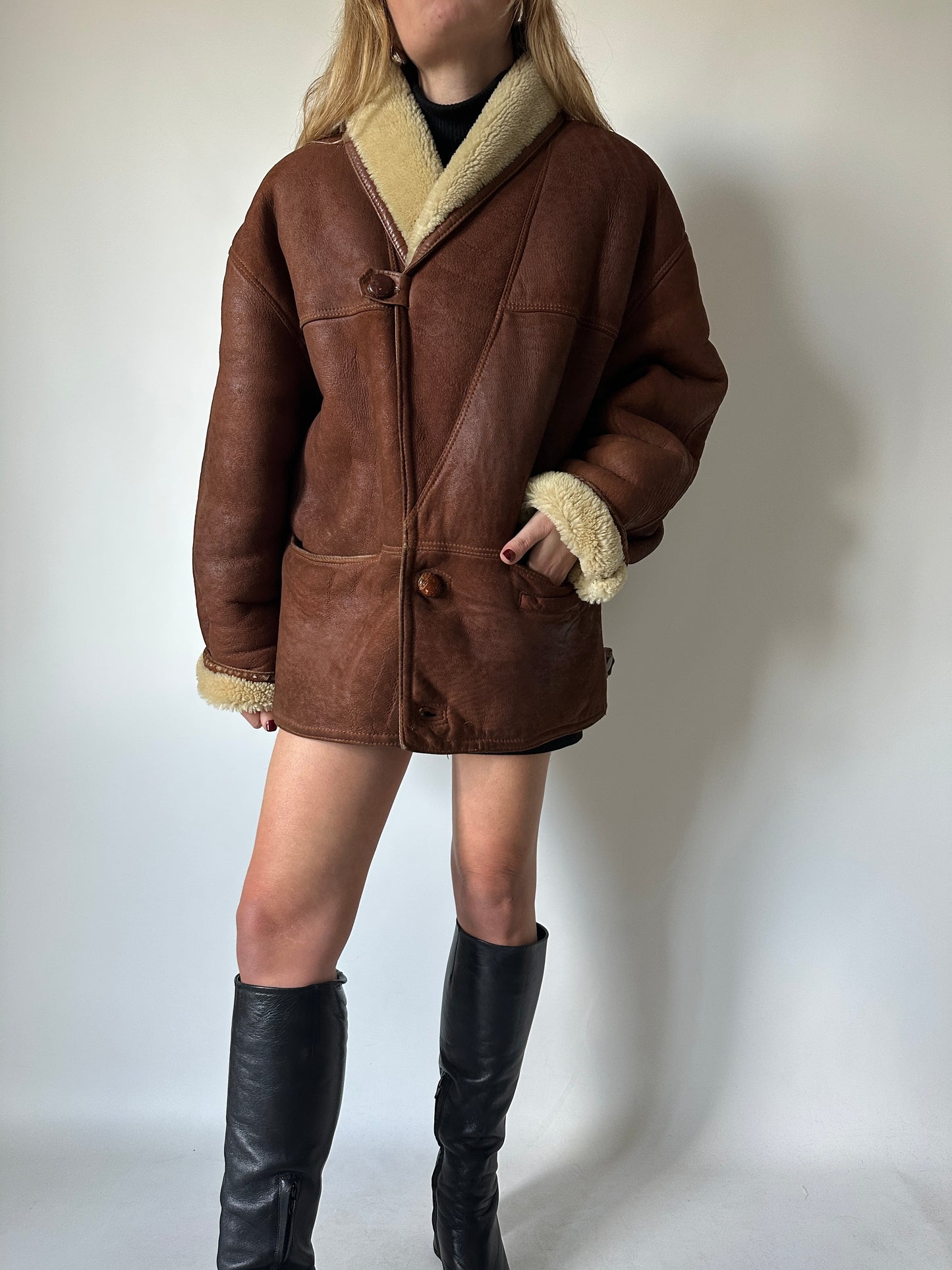 Brown perfect Shearling
