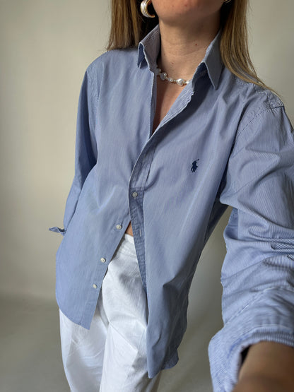RALPH LAUREN striped blue shirt
