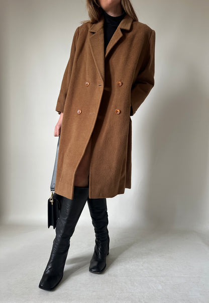 PIACENZA pure wool camel coat