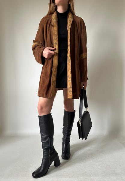 Alviero Martini real suede brown jacket