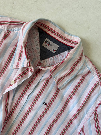 tOMMY HILFIGER pink striped shirt