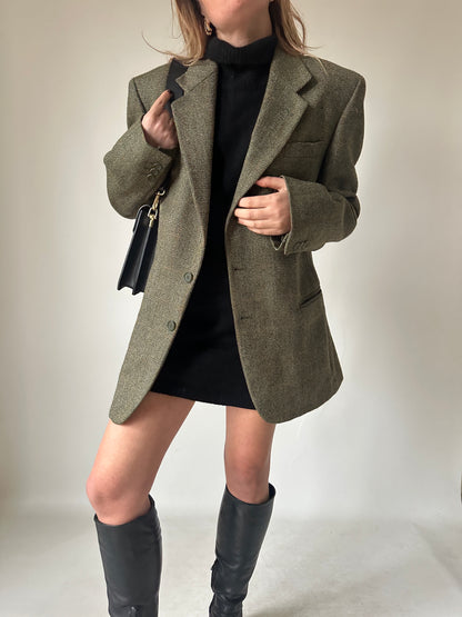 Herringbone verdone blazer