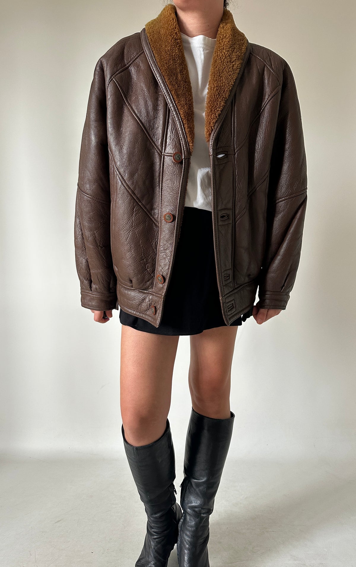 Chocolate beautiful Shearling