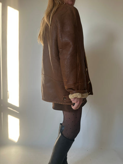 Camel passpartour Shearling