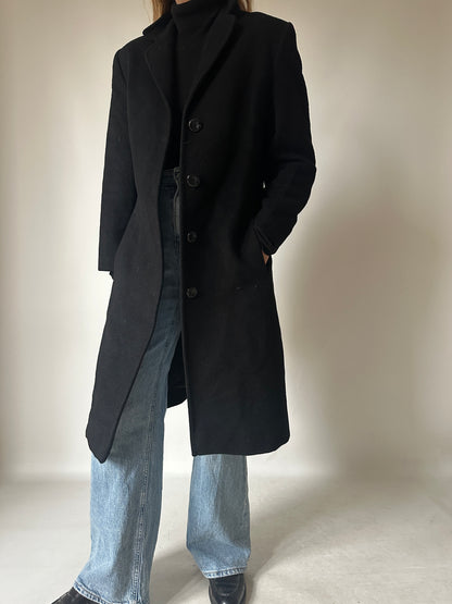 Wool slim coat