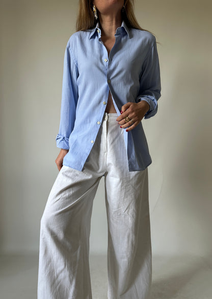 CALVIN KLEIN minimal blue shirt