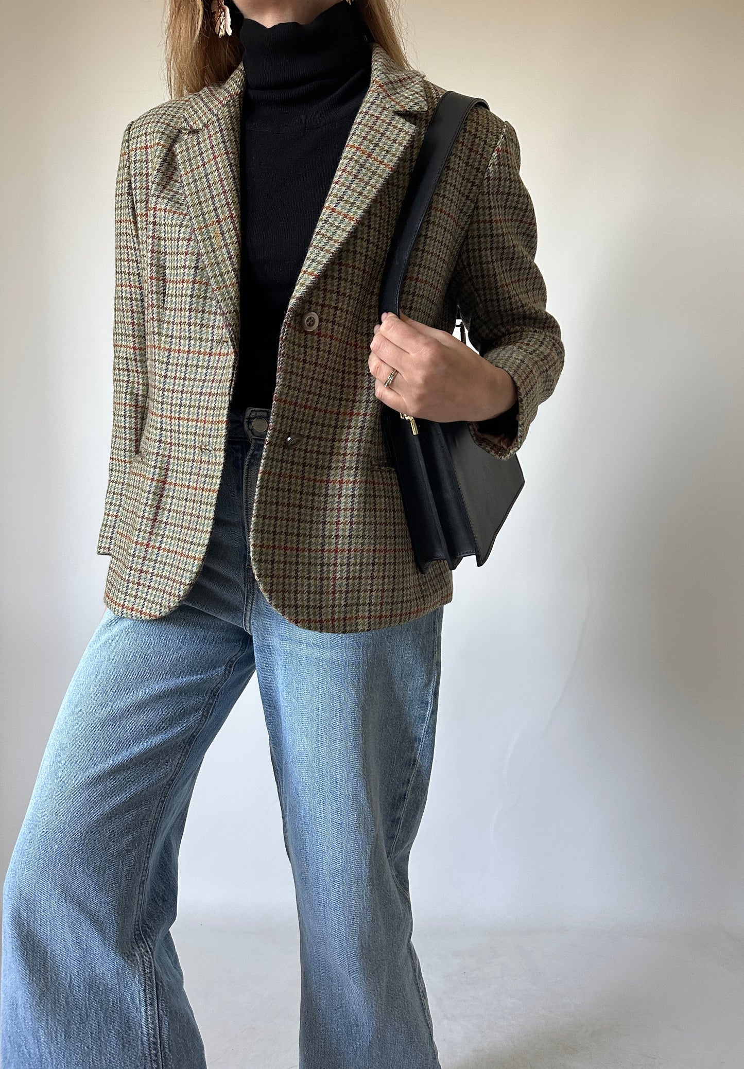 Pied de poule petite blazer