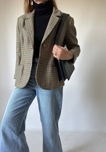 Pied de poule petite blazer