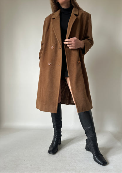 PIACENZA pure wool camel coat