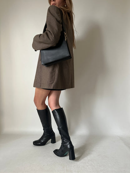 Pied de poule oversize blazer