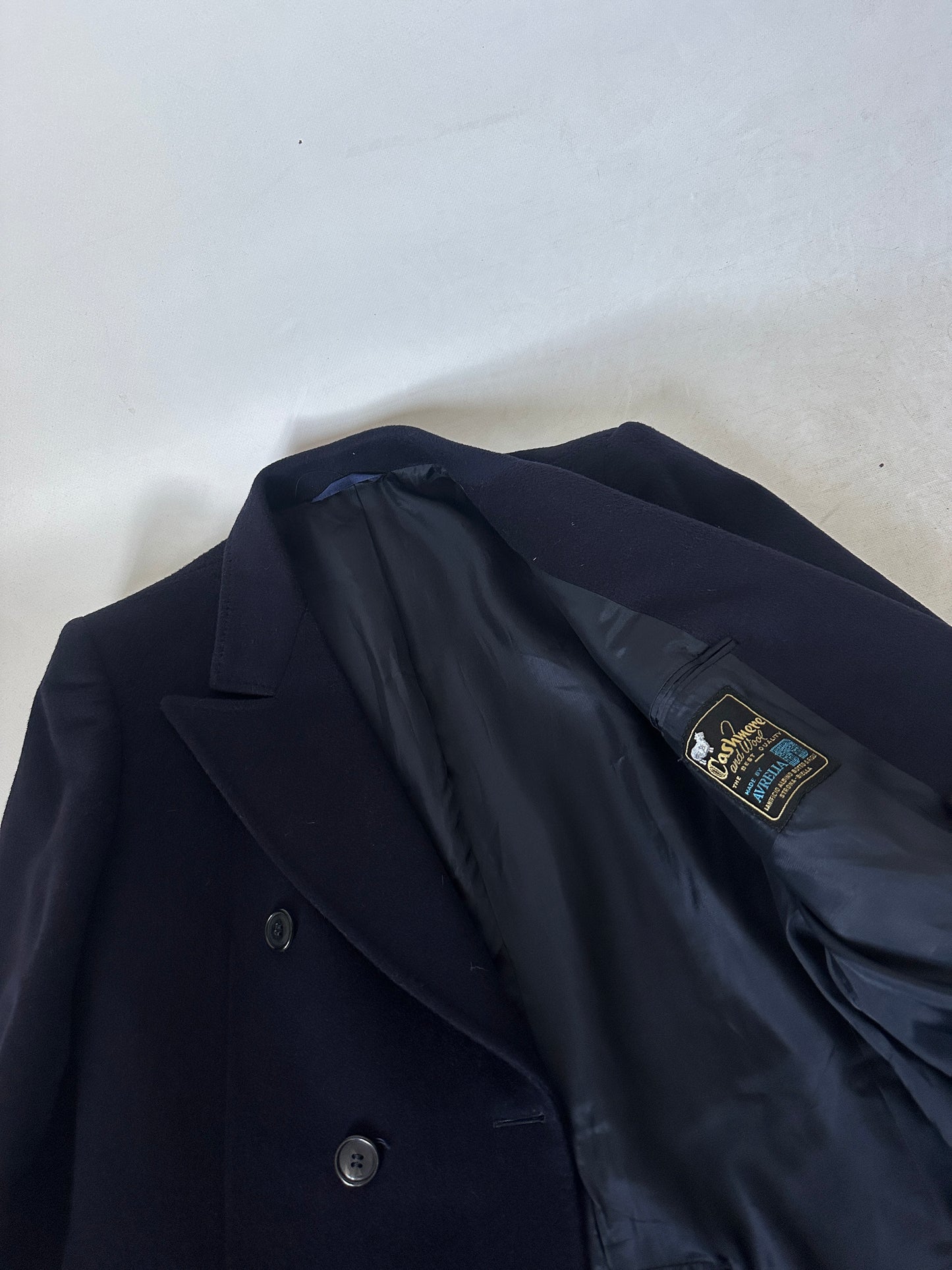 Luxury cachemire navy coat