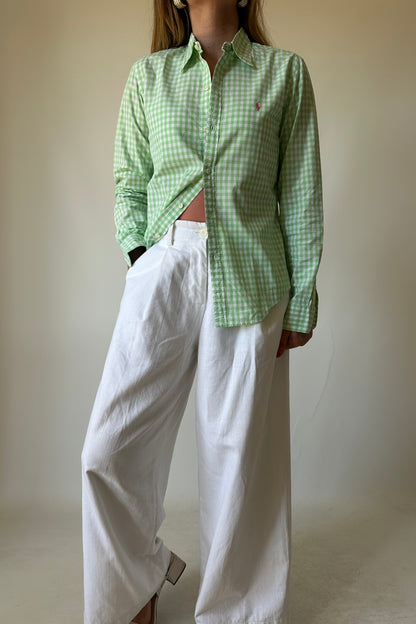 RALPH LAUREN vichy petite shirt