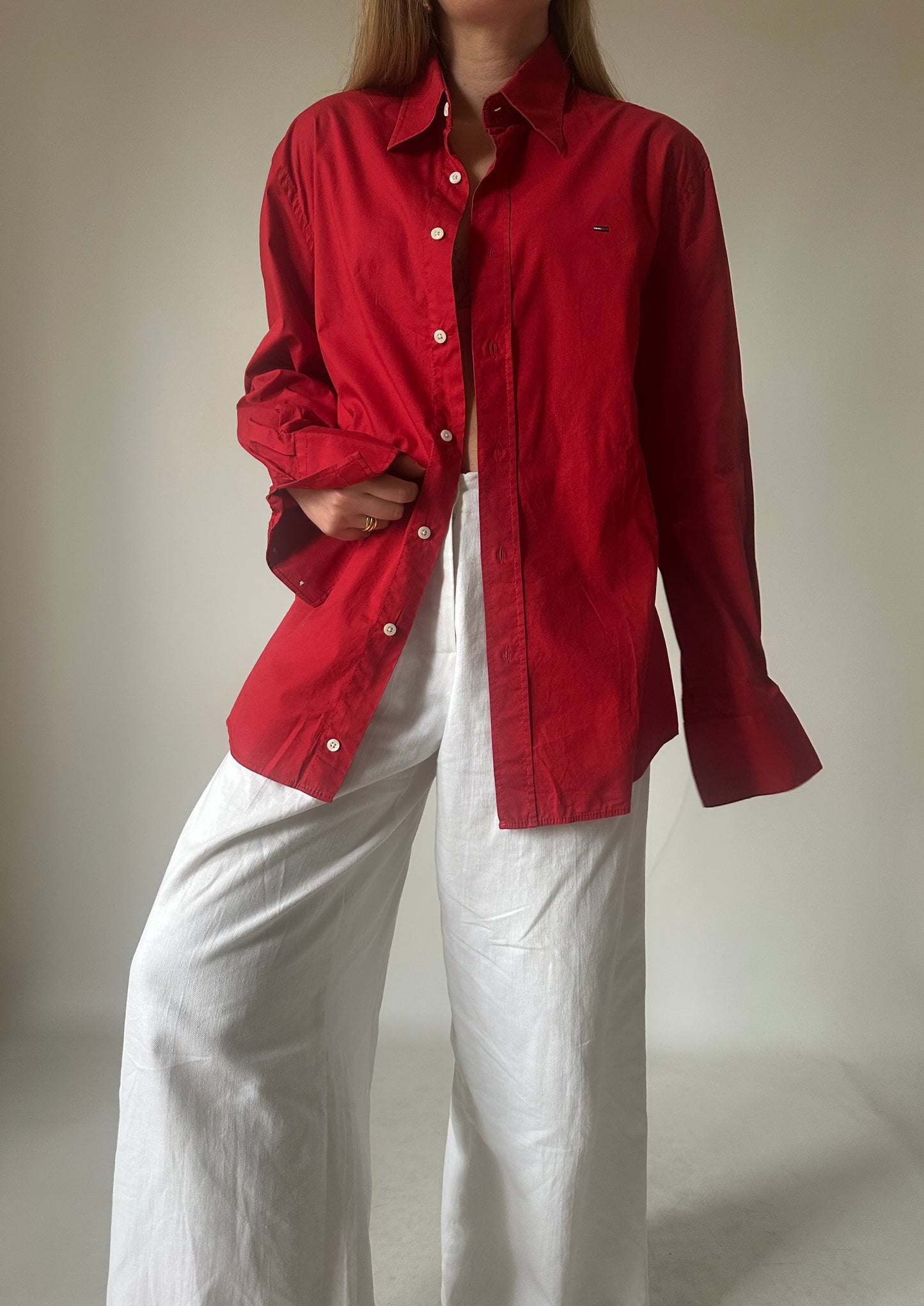 TOMMY HILFIGER cool red shirt