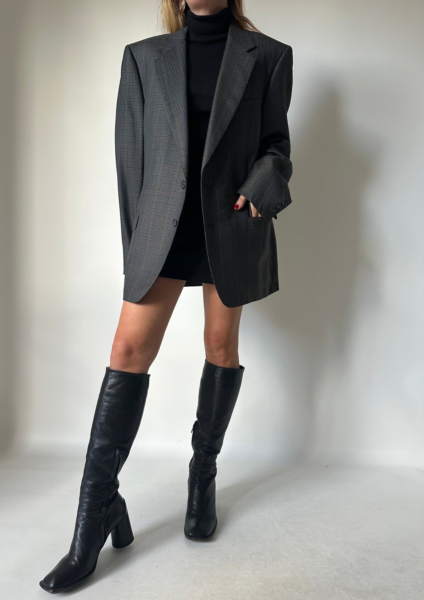 LANVIN pied de poule wool blazer
