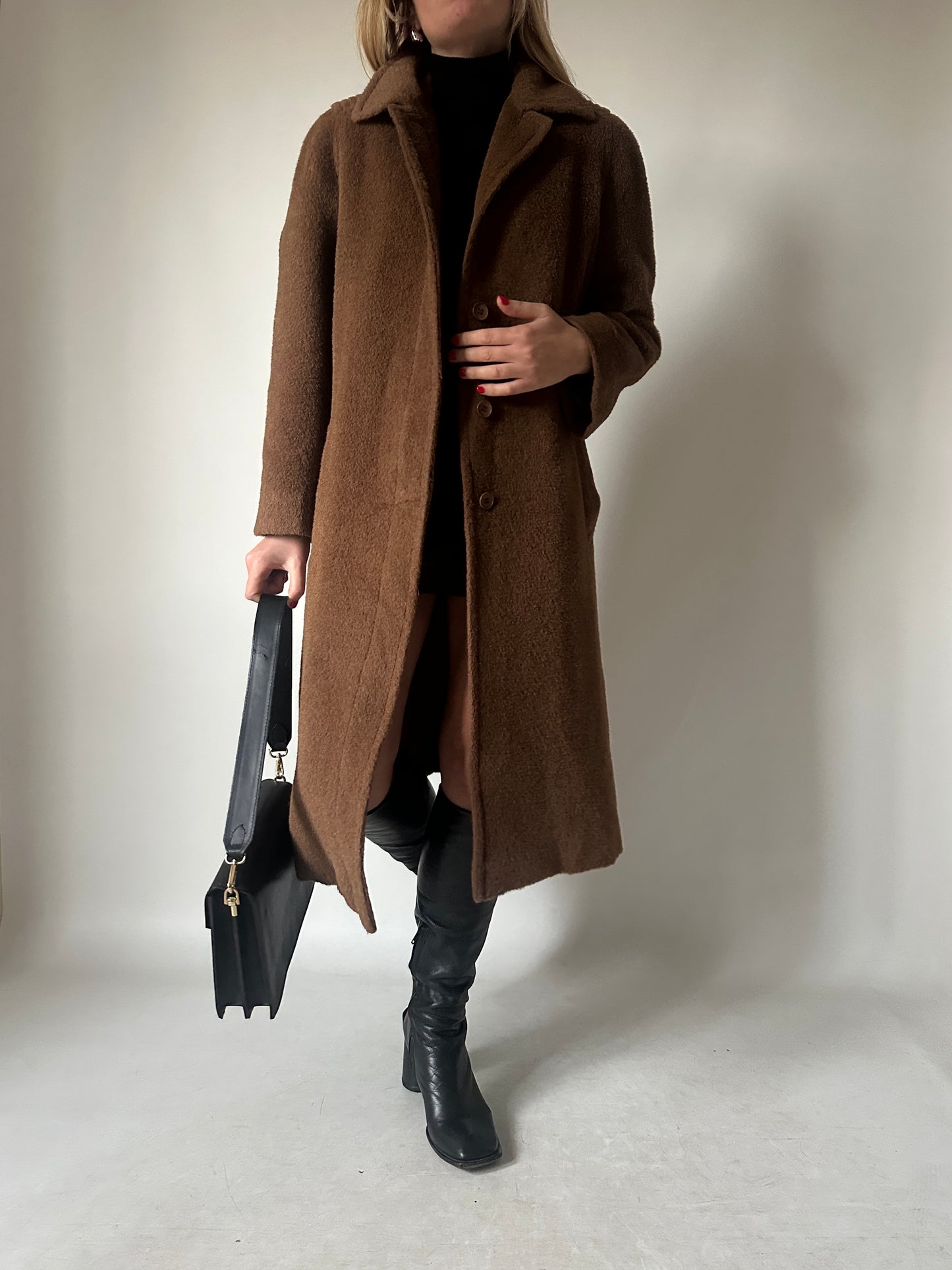 Piacenza 100% alpaca chocolate coat