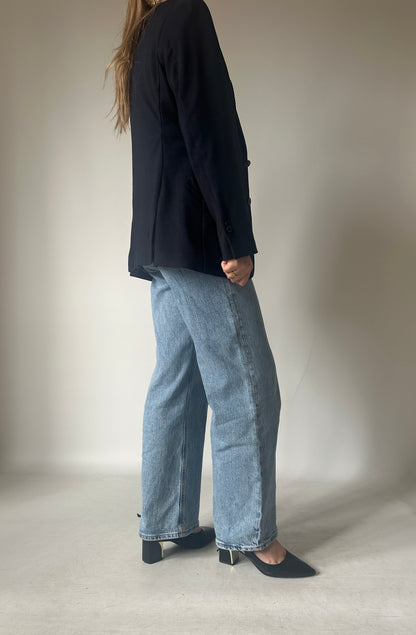 Light cotton blend petite blazer