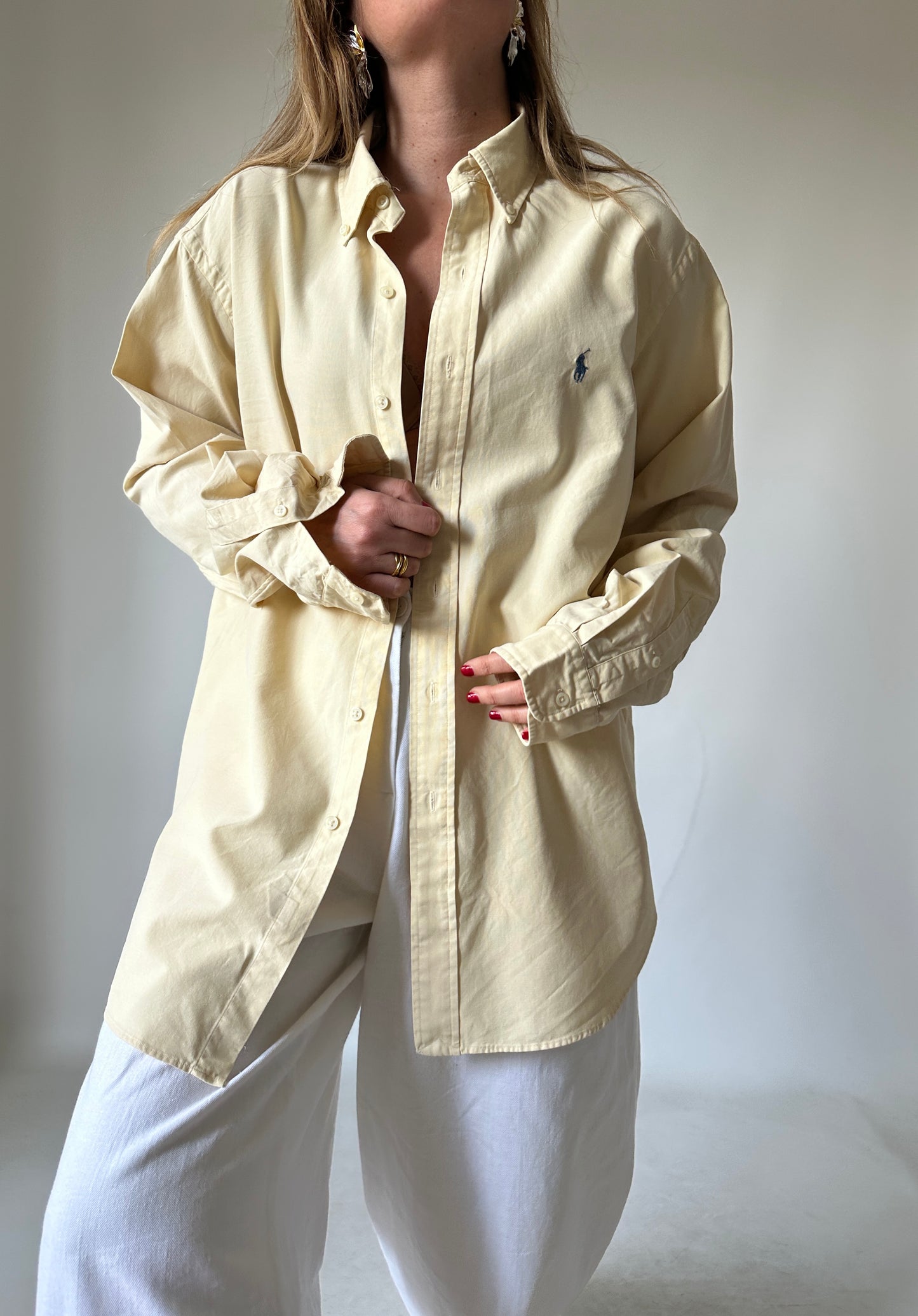 RALPH LAUREN butter yellow shirt - nuova con etichetta
