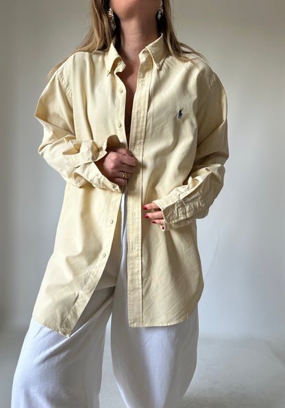 RALPH LAUREN butter yellow shirt - nuova con etichetta