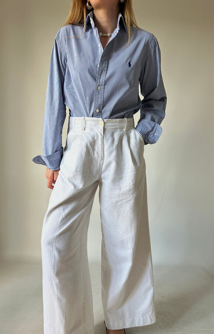 RALPH LAUREN striped blue shirt