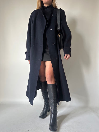 Navy extra long Loden