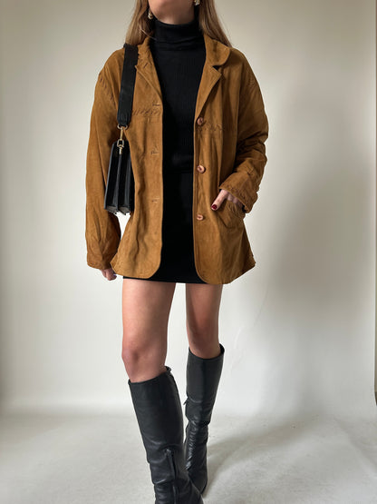 Essential camel suede jacket